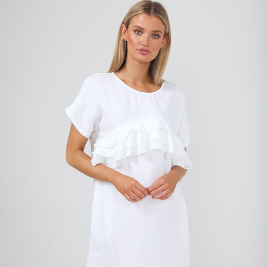 Shanty Neapolitan Linen Dress
