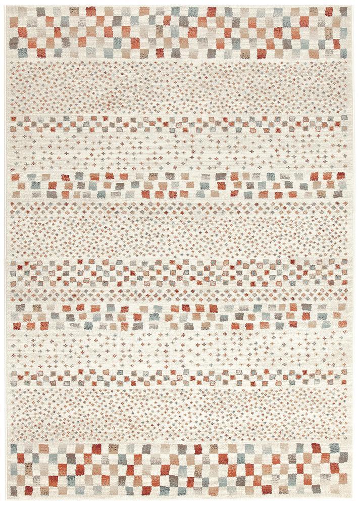 Oxford Mayfair Squares Bone Rug