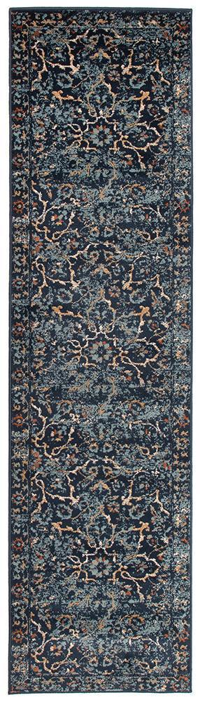 Oxford Mayfair Stem Navy Rug