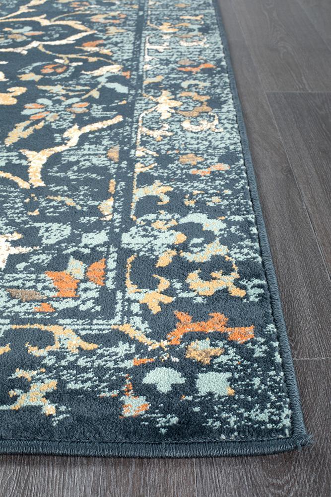 Oxford Mayfair Stem Navy Rug