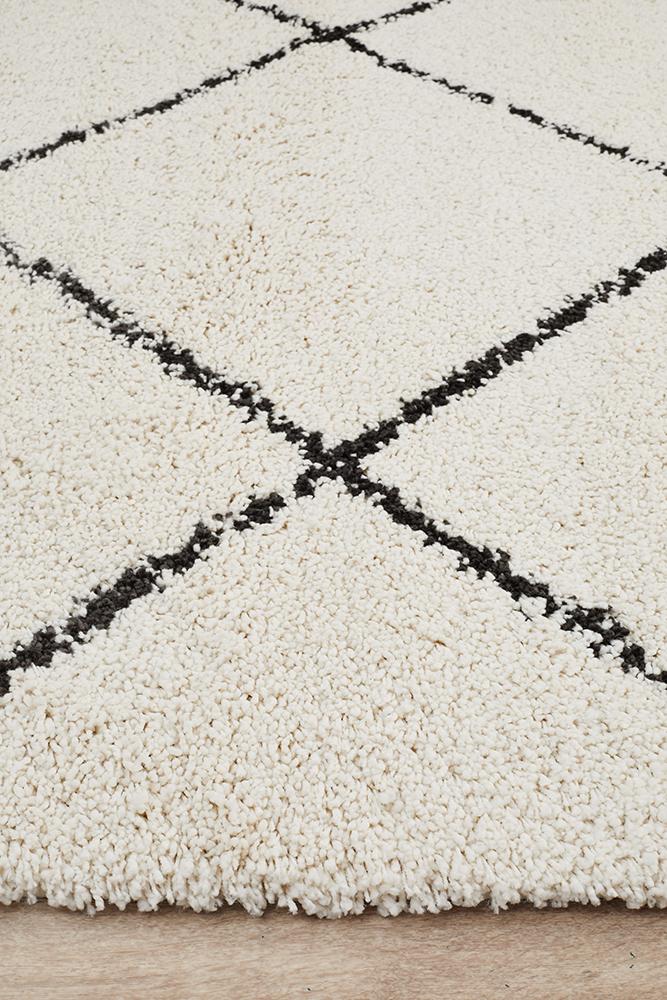 Saffron 22 White Rug