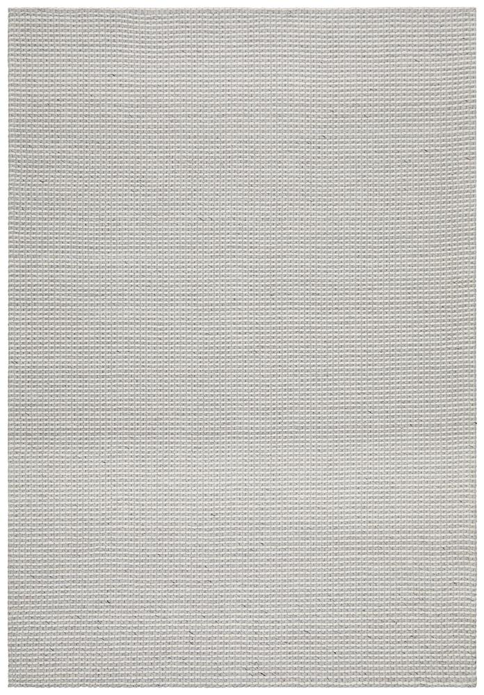 Studio Oskar Felted Wool Striped Rug Grey White