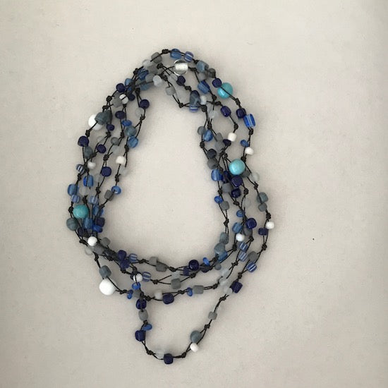 Tiny glass bead strands