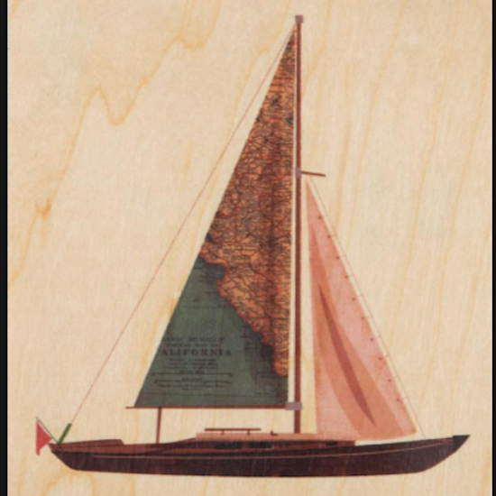 Woodhi Postcard, Boat