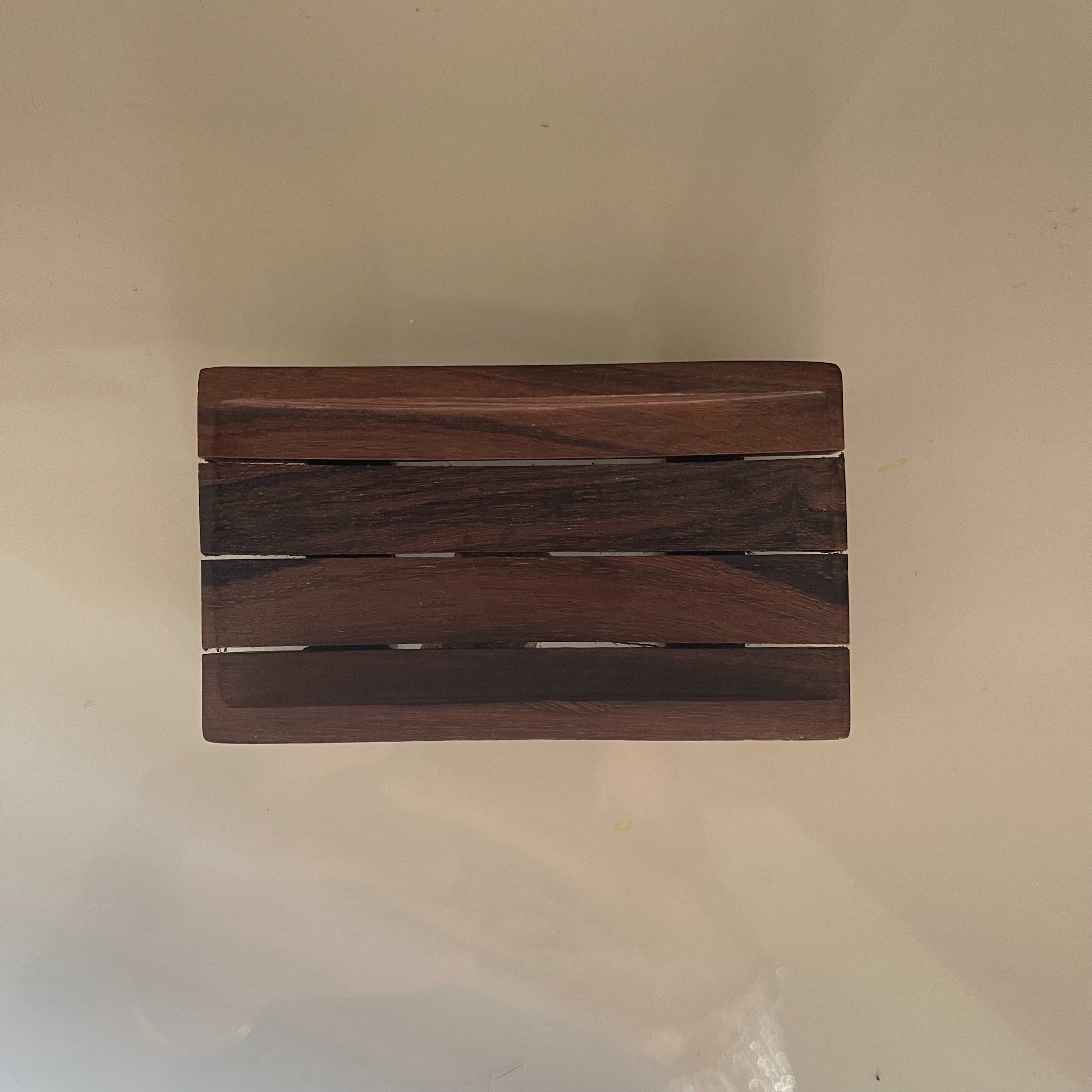 Small Rectangle Teak Soap Dish
