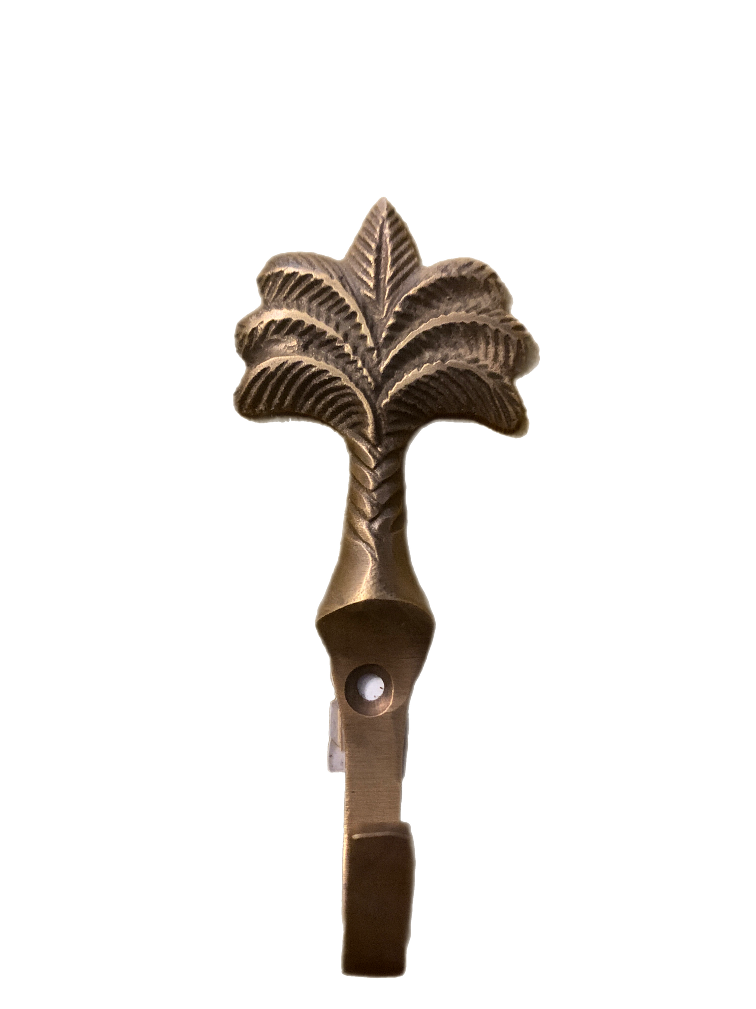 Palm Tree Hook Brass