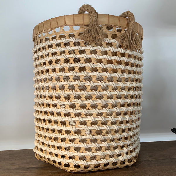 Bamboo and Rope Basket