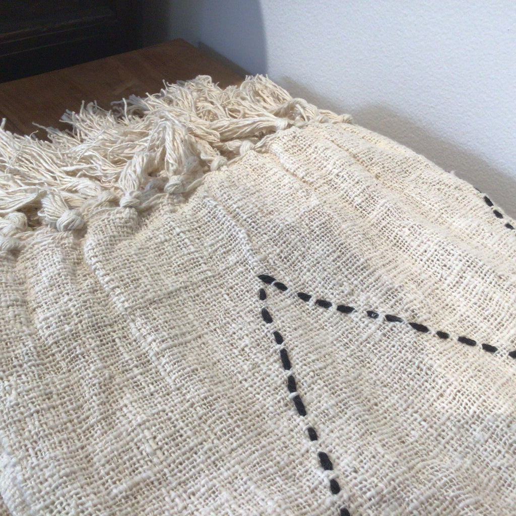 Natural Linen Throw