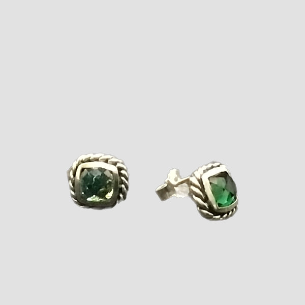 Twist Emerald Rain Earrings