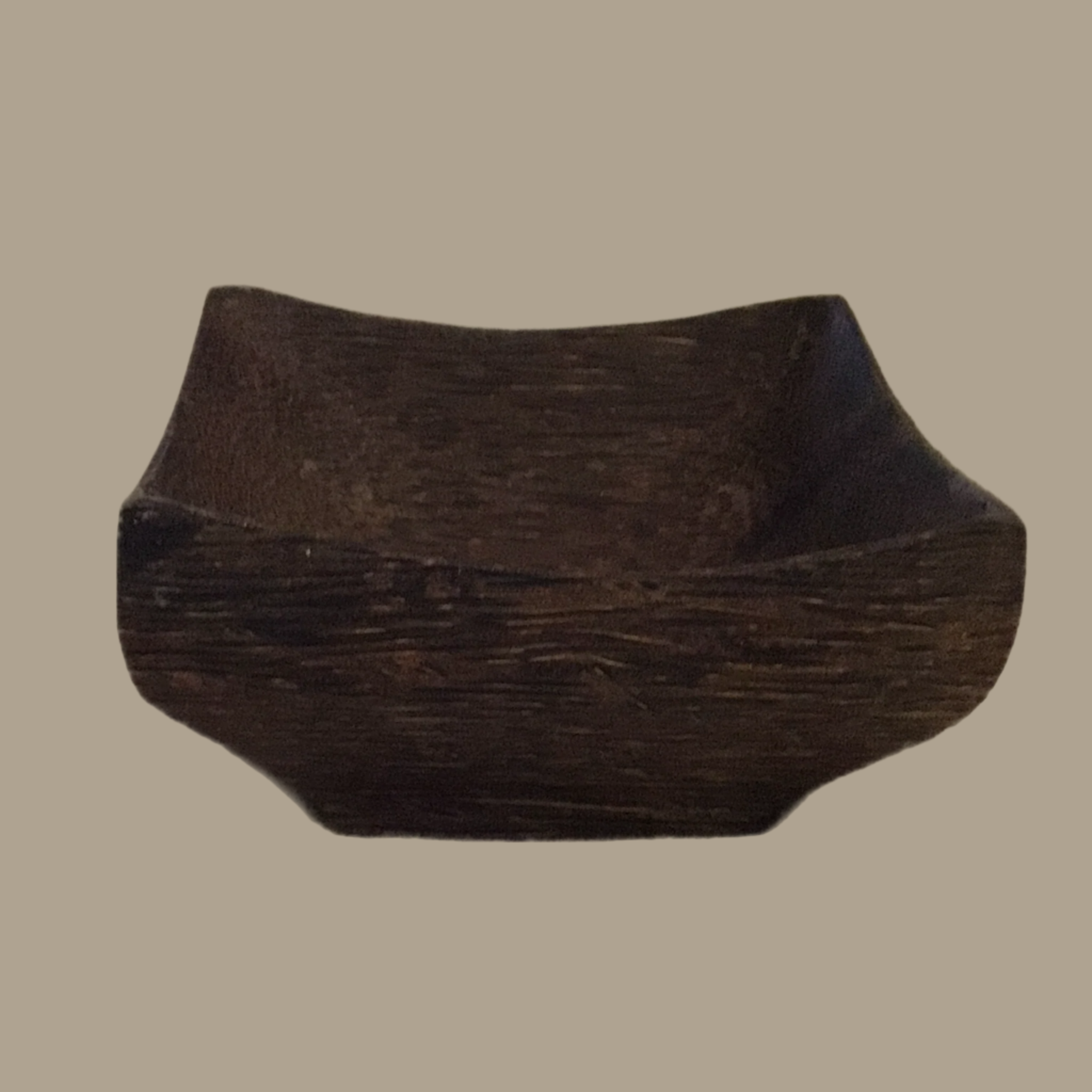 Square wooden sauce dish