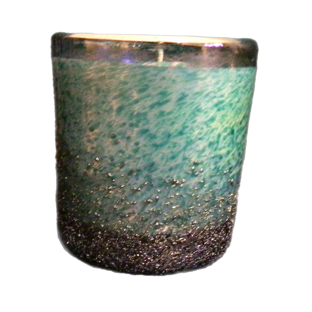 Rawluxe Candle Hand Blown Italian Glass in Mint