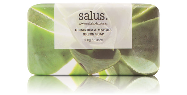 Salus Geranium and Matcha Green Soap