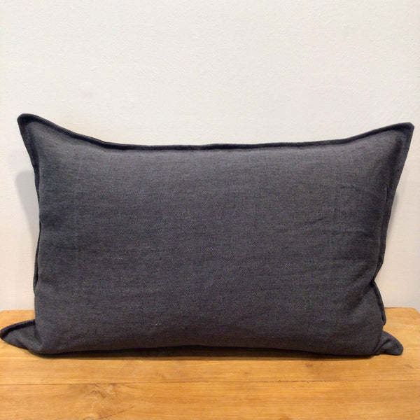 Charcoal Oatmeal Lumbar Cushion Cover