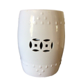 Porcelain Stool in White 