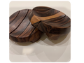 Round Teak Soap Dish