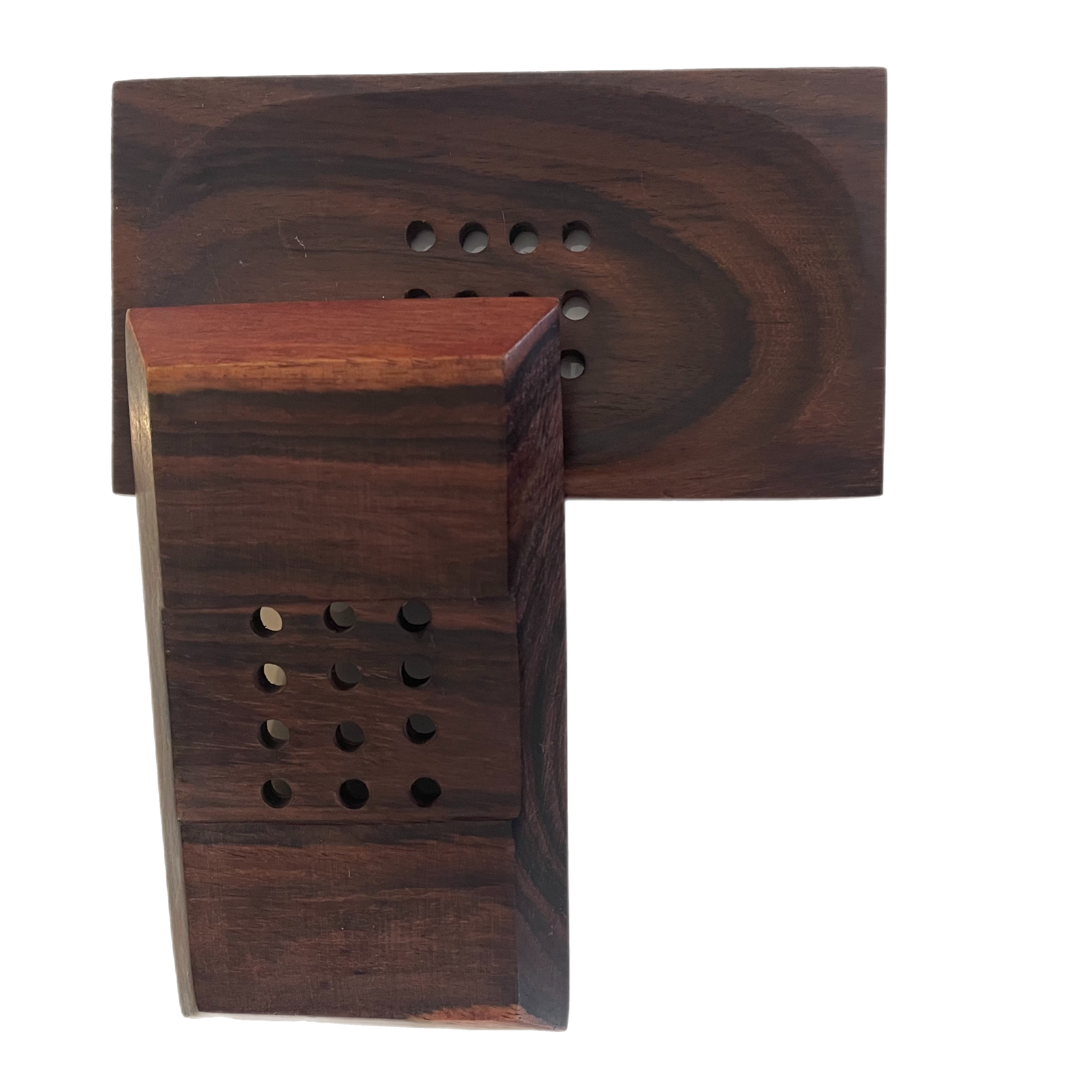 Scooped Teak Soap Dish