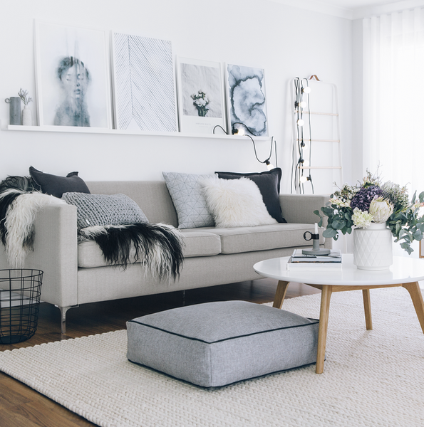 LUXE LOVER Icelandic SHEEPSKIN White with Black spots